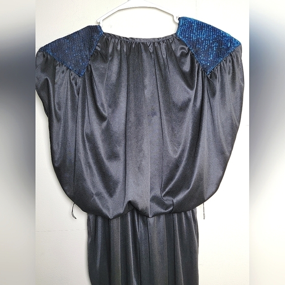 Vintage Stash Glam 70’s Disco Metallic Shimmer Jumpsuit – Sleeveless, Size M/L - Picture 5 of 8